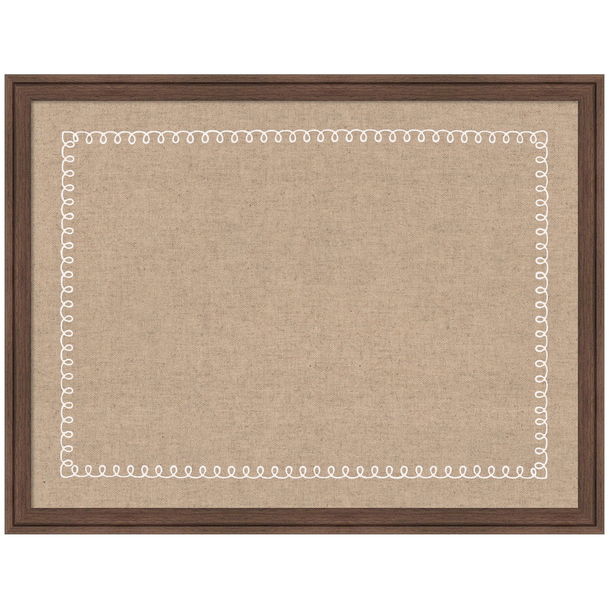 Pinboard White Scalloped Edge