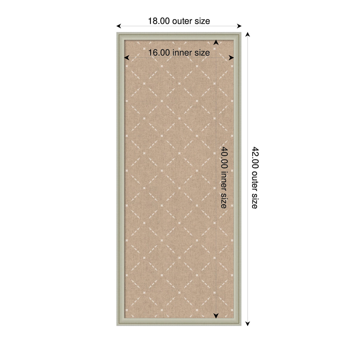 Pinboard Beige Lattice Pattern