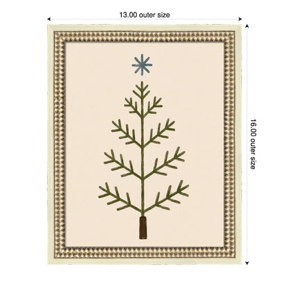 Scandinavian Tree by Laura Moss Framed Mounted Canvas Wall Art Print