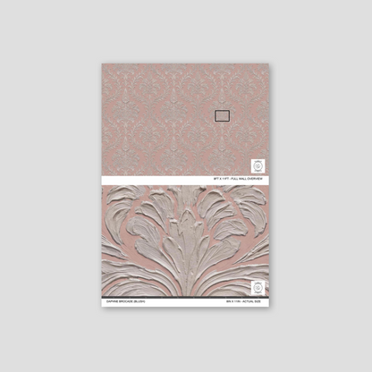 Daphne Brocade (Blush) Wallpaper