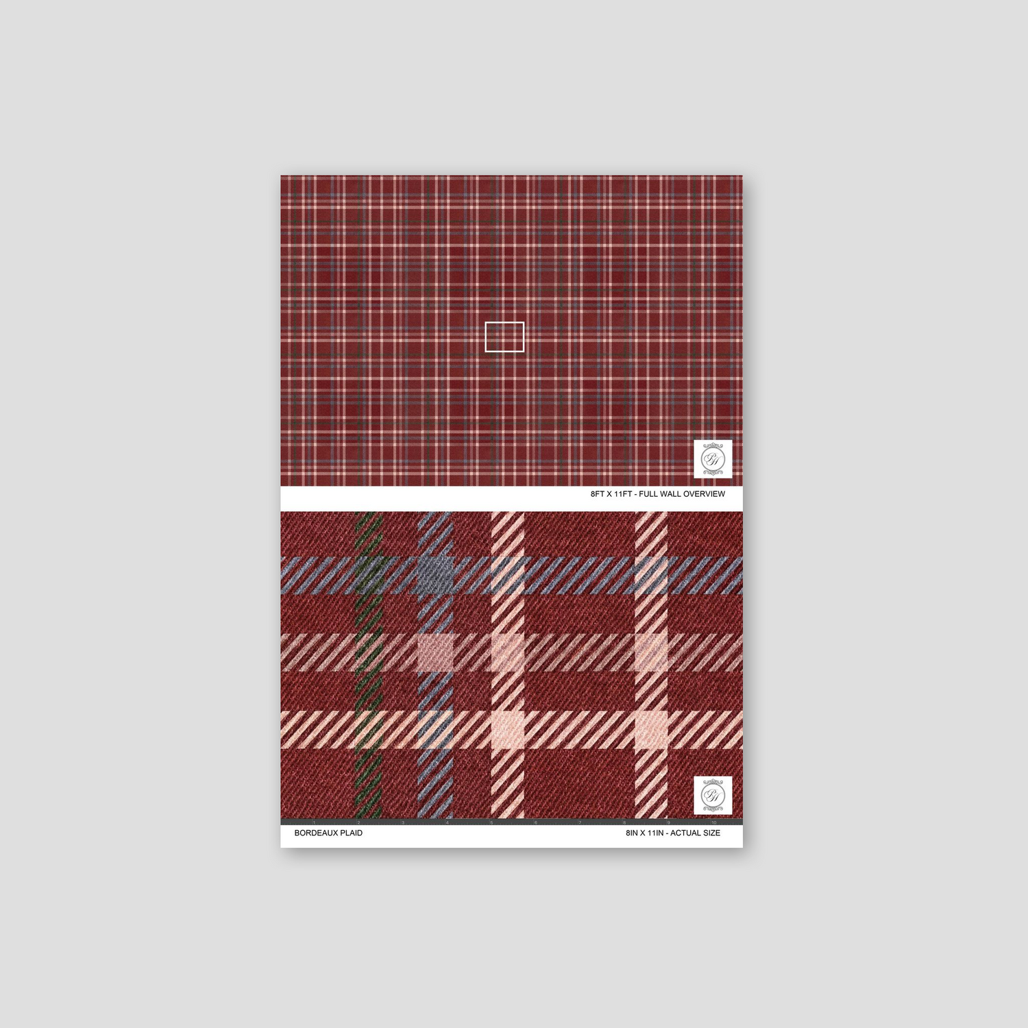 Bordeaux Plaid Wallpaper