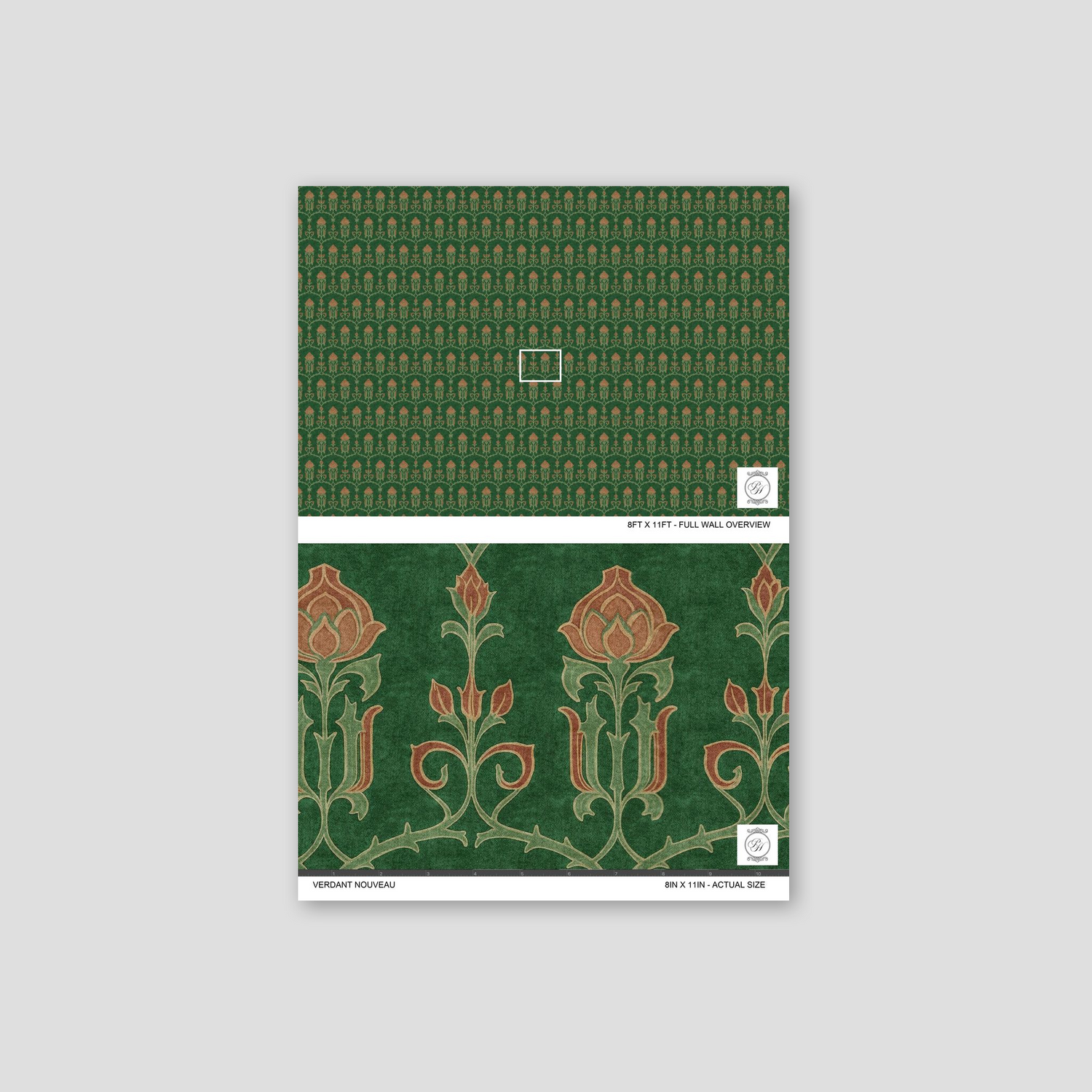 Verdant Nouveau Wallpaper
