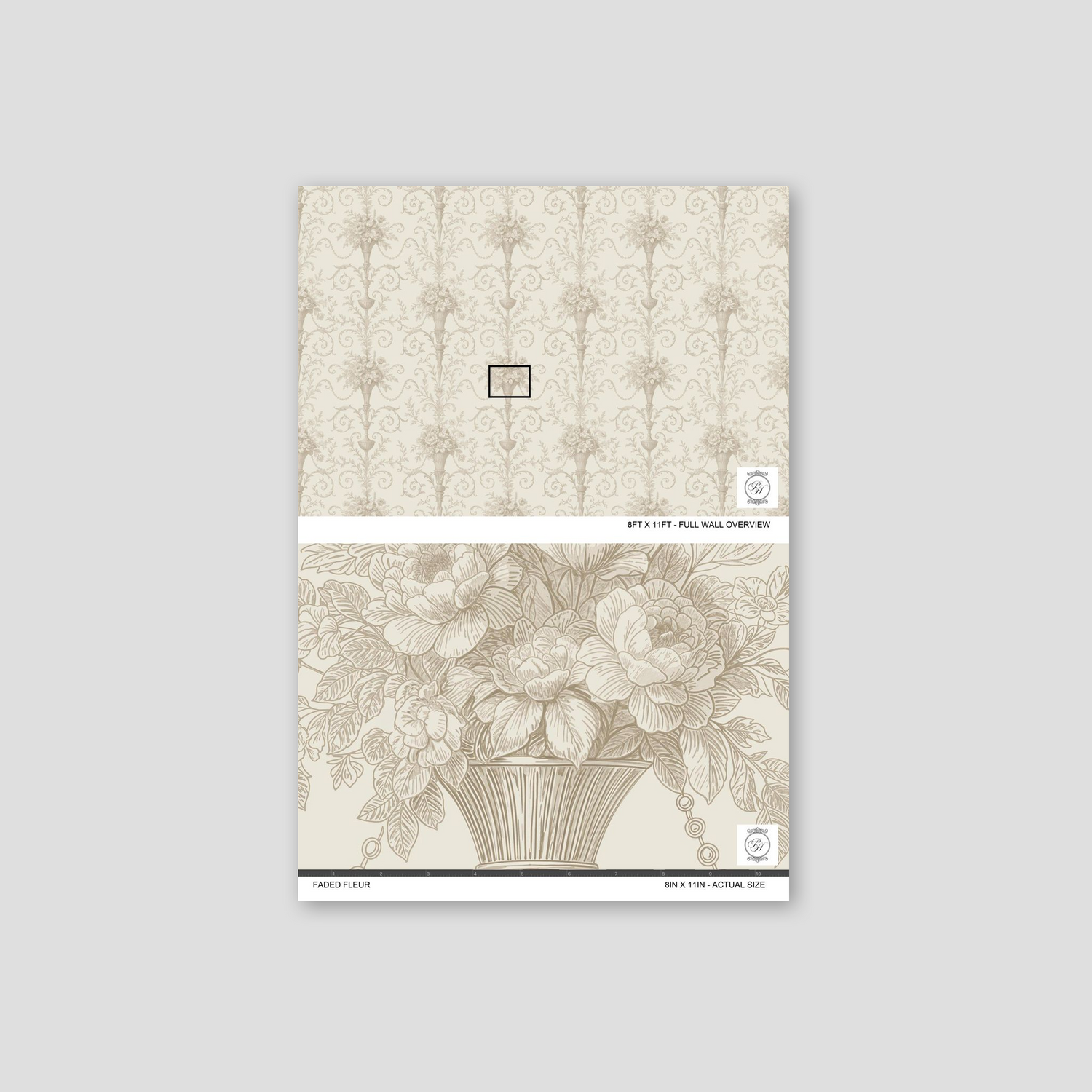 Faded Fleur Wallpaper
