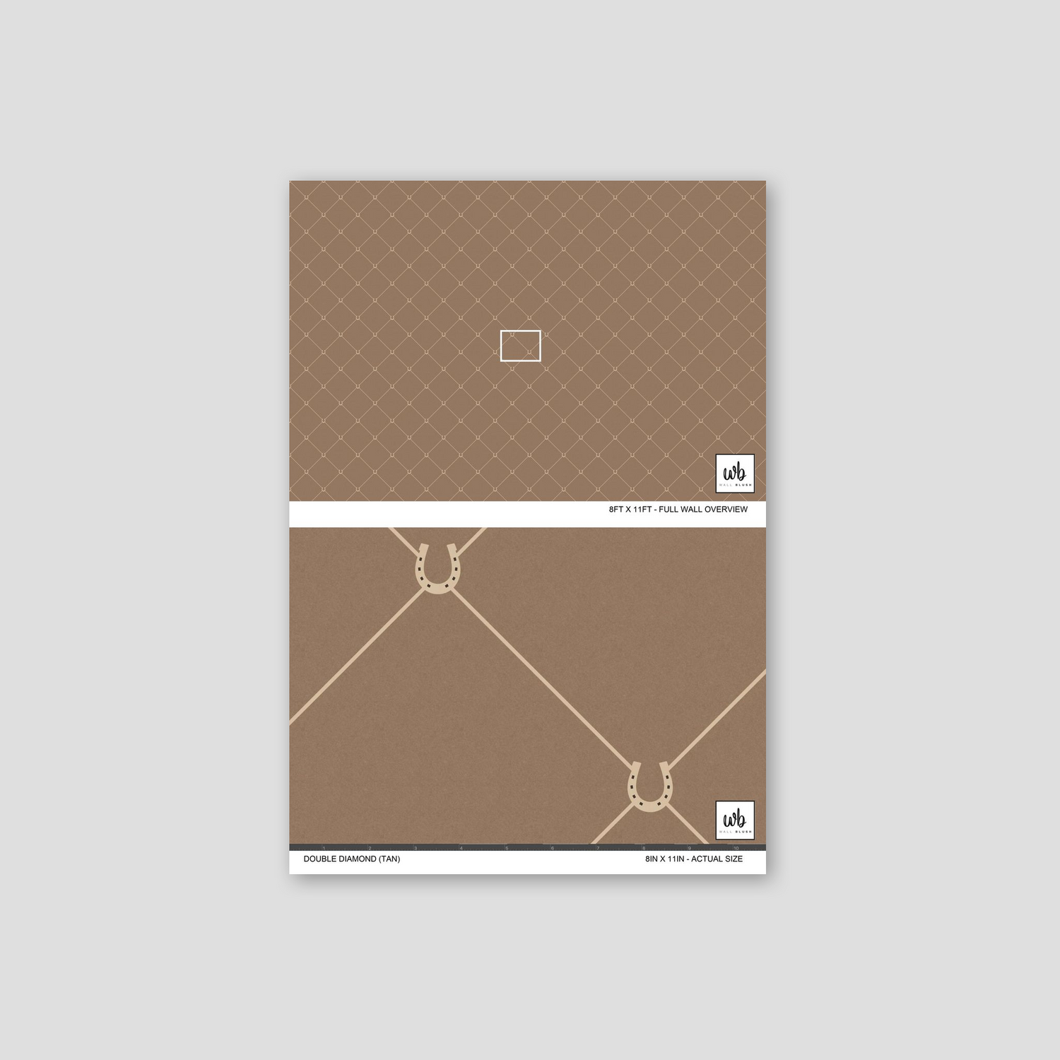 Double Diamond (Tan) Wallpaper