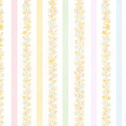 Garden Row Stripe (Large) Wallpaper