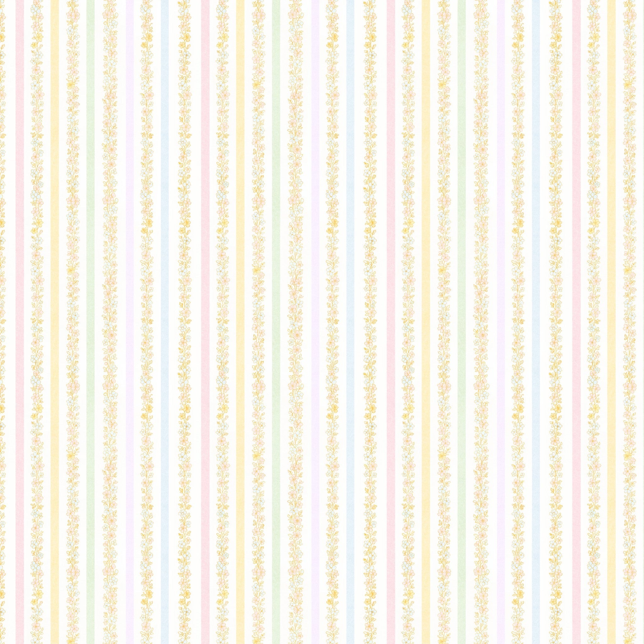 Garden Row Stripe (Small) Wallpaper