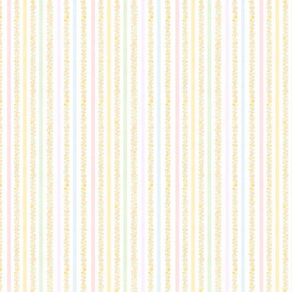 Garden Row Stripe (Small) Wallpaper