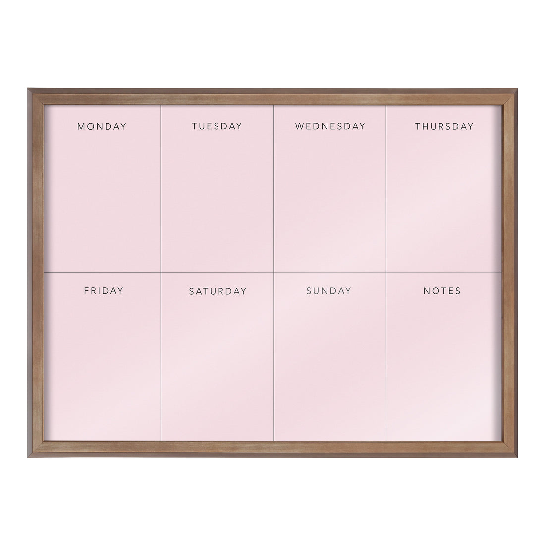 Blake This Week Pink Framed Printed Glass by The Creative Bunch Studio
