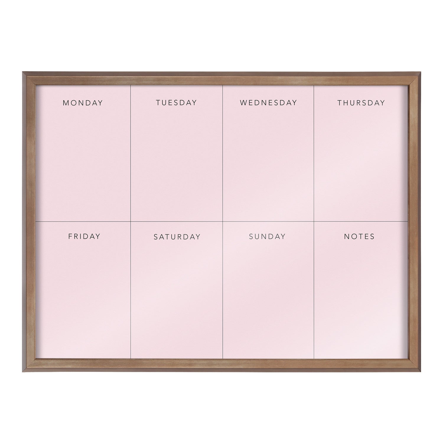 Blake This Week Pink Framed Printed Glass by The Creative Bunch Studio