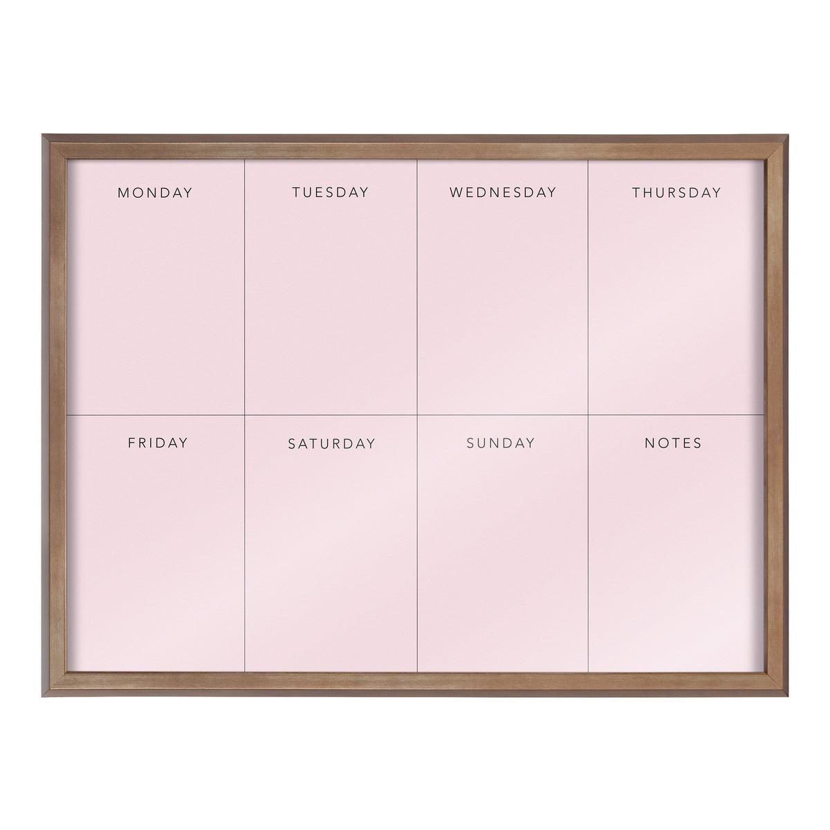 Blake This Week Pink Framed Printed Glass by The Creative Bunch Studio