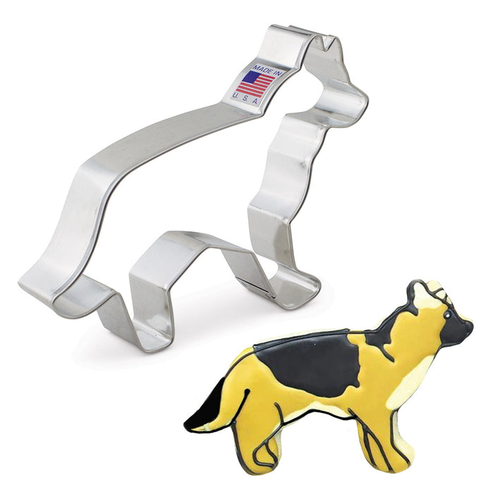 German Shepherd Cookie Cutter 4 3/4