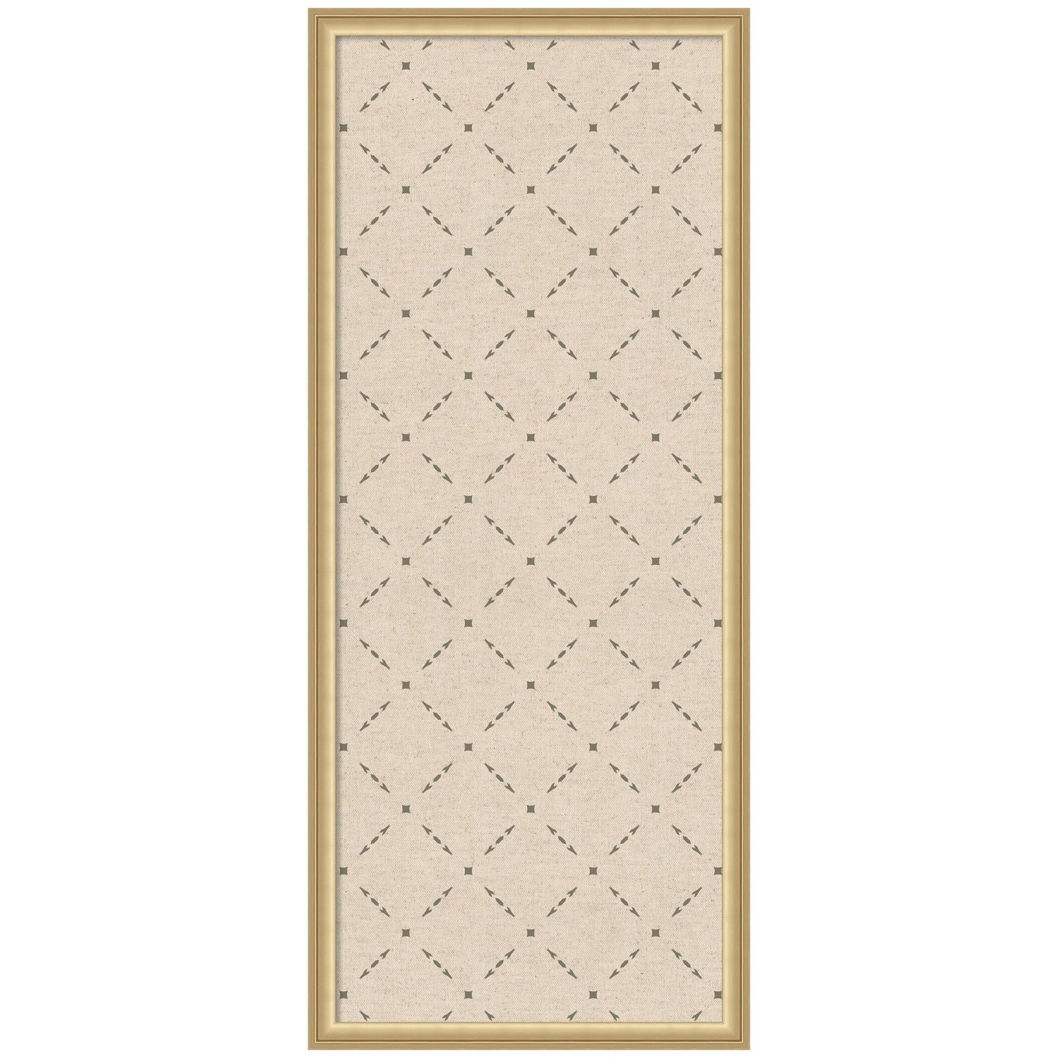 Pinboard Green Lattice Print