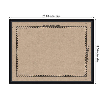 Pinboard Black Scallop Print