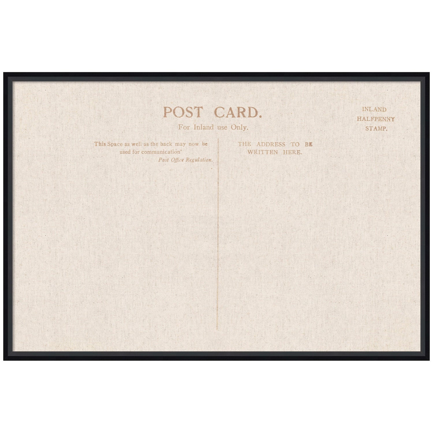 Framed Fabric Pinboard Linen Vintage Post Card Wall Organization