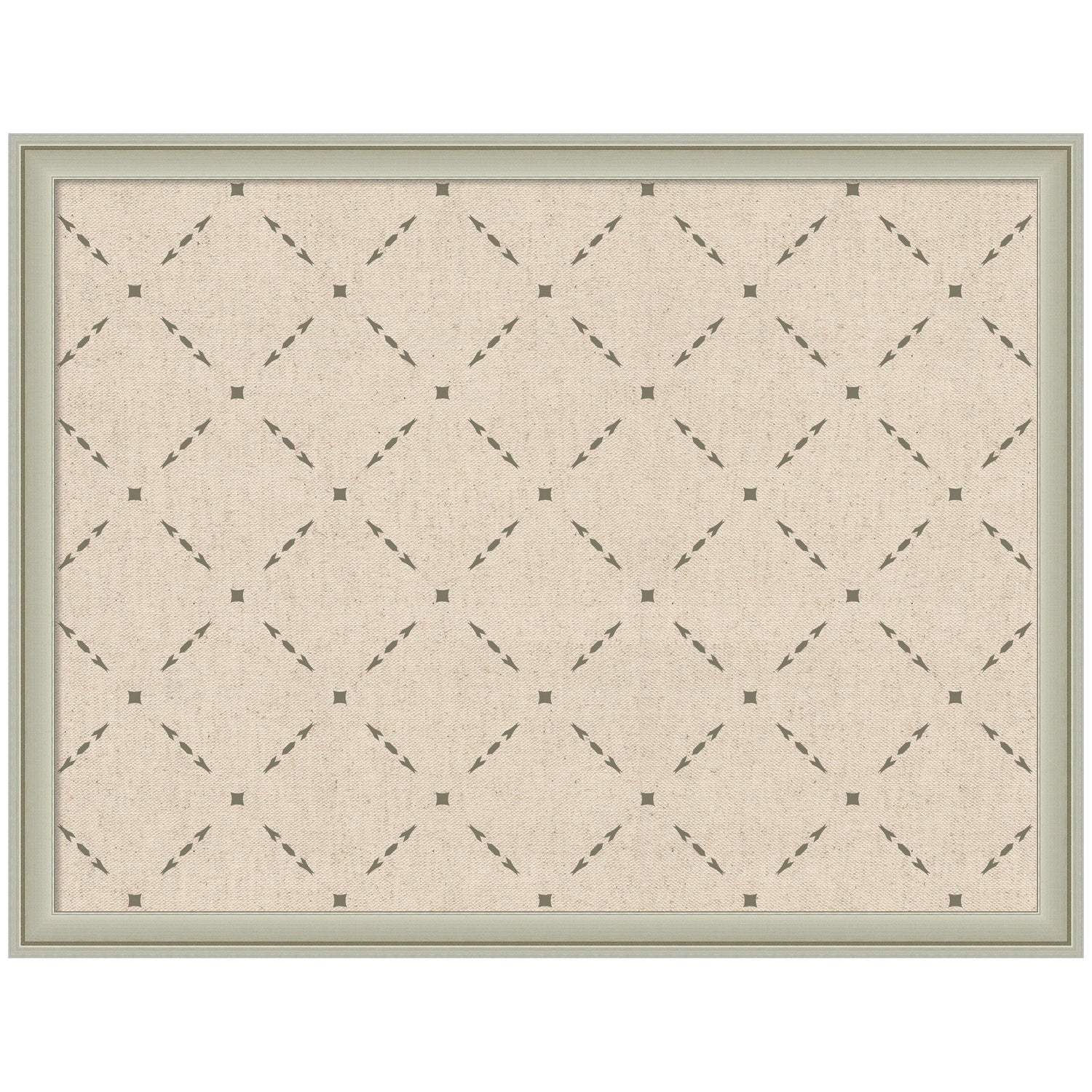 Pinboard Green Lattice Print