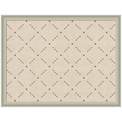 Pinboard Green Lattice Print