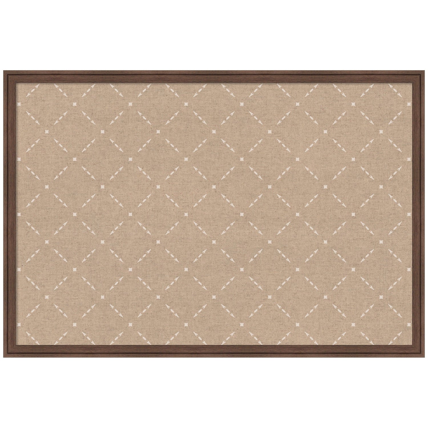 Pinboard Beige Lattice Pattern