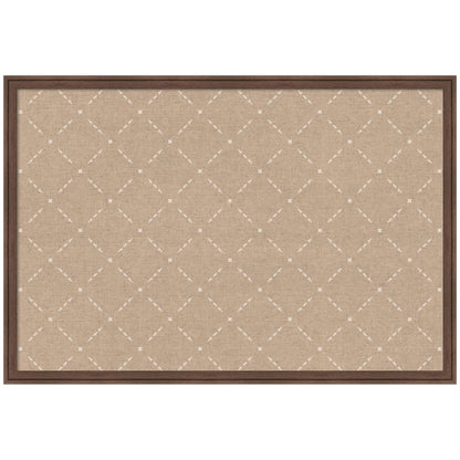 Pinboard Beige Lattice Pattern