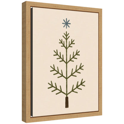 Scandinavian Tree by Laura Moss Framed Canvas Wall Art Print