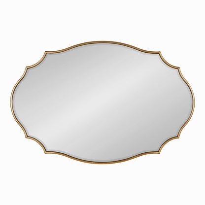 Leanna Scalloped Oval Wall Mirror