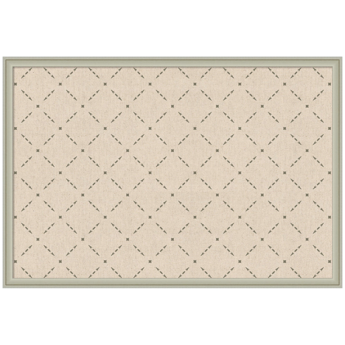 Pinboard Green Lattice Print