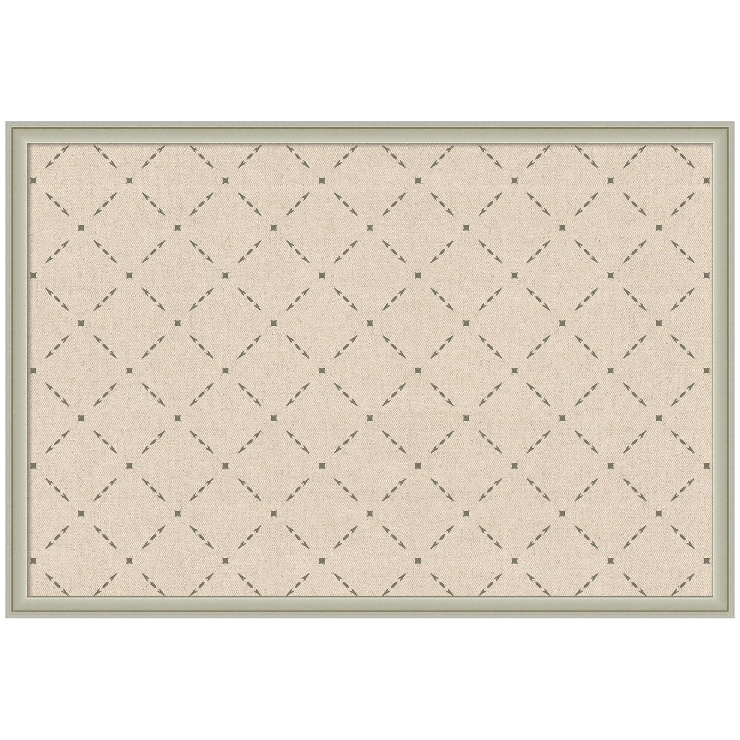 Pinboard Green Lattice Print