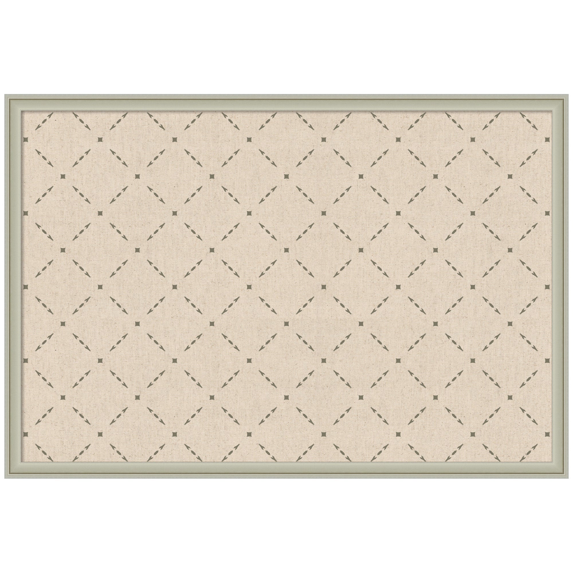 Pinboard Green Lattice Print
