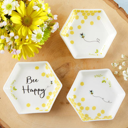 Bee Happy Trinket Dish (Set of 3)