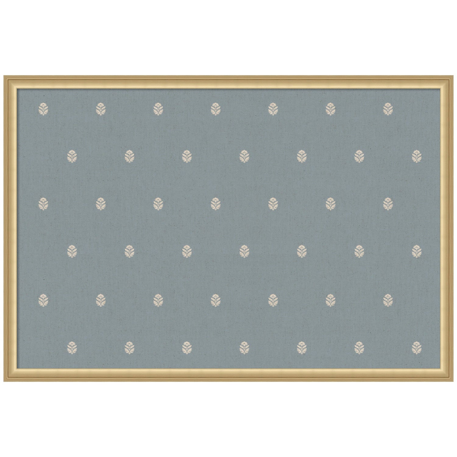 Pinboard Blue Botanical Block Print