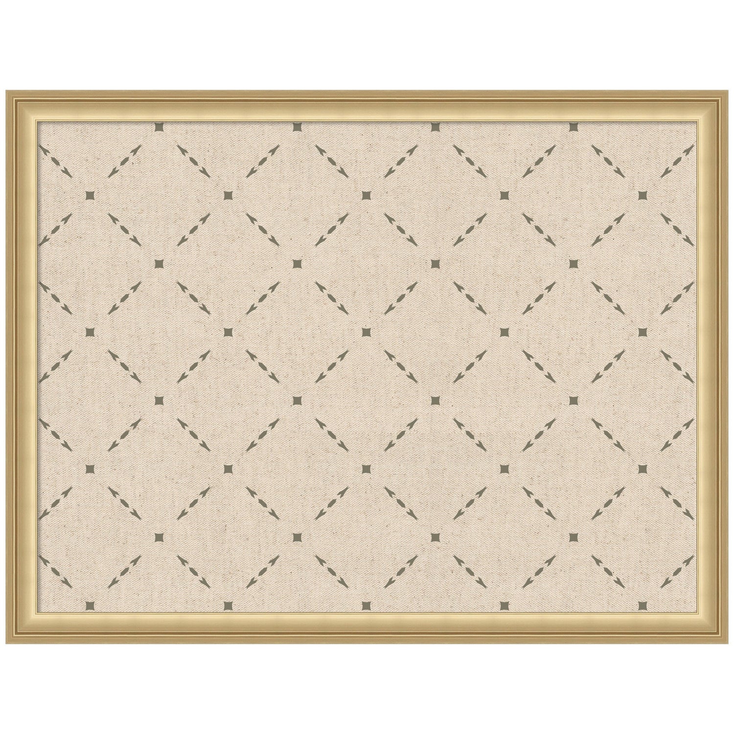 Pinboard Green Lattice Print