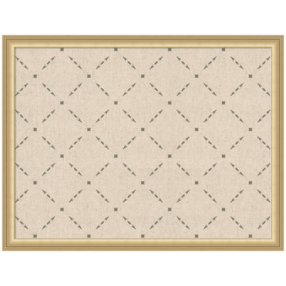 Pinboard Green Lattice Print