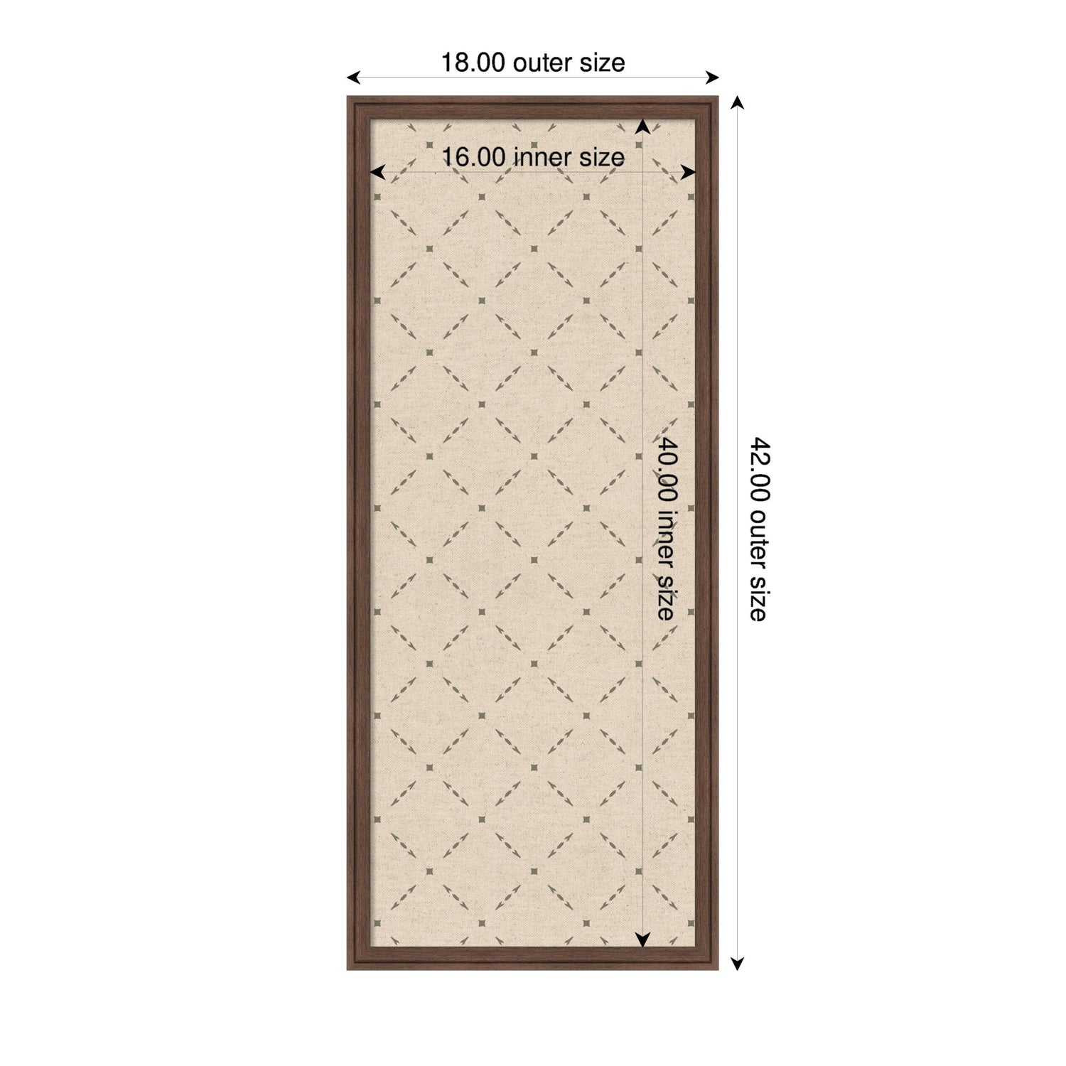 Pinboard Green Lattice Print