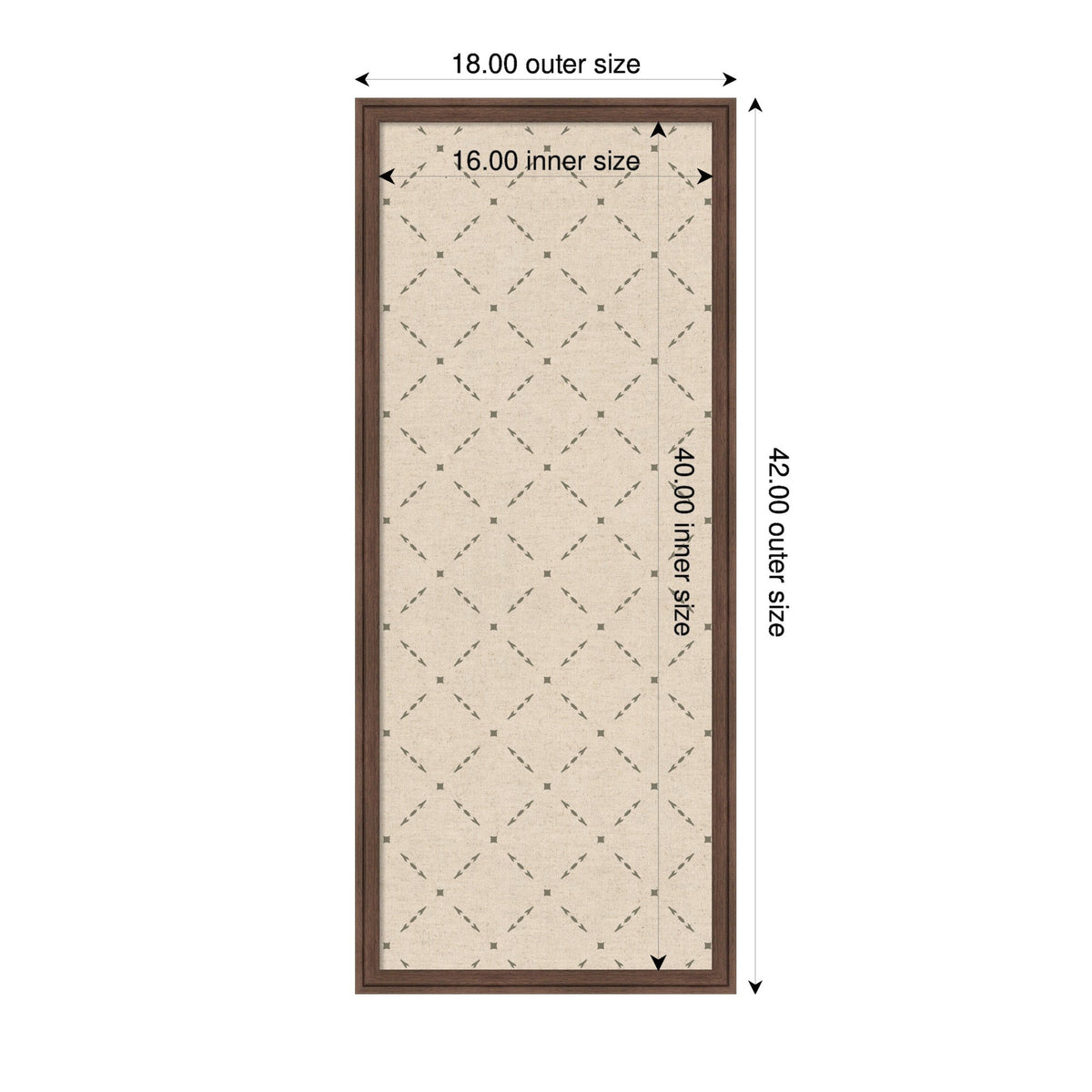 Pinboard Green Lattice Print