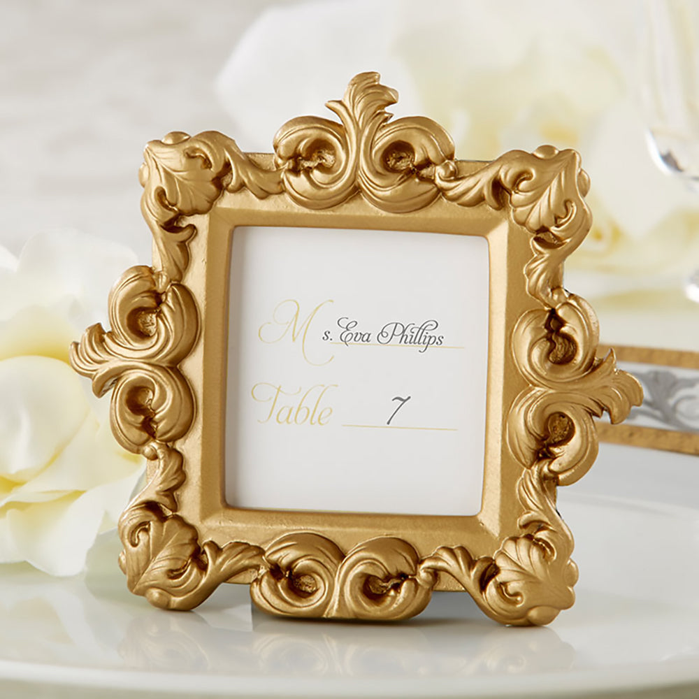 Royale Gold Baroque Place Card/Photo Holder (Set of 6)