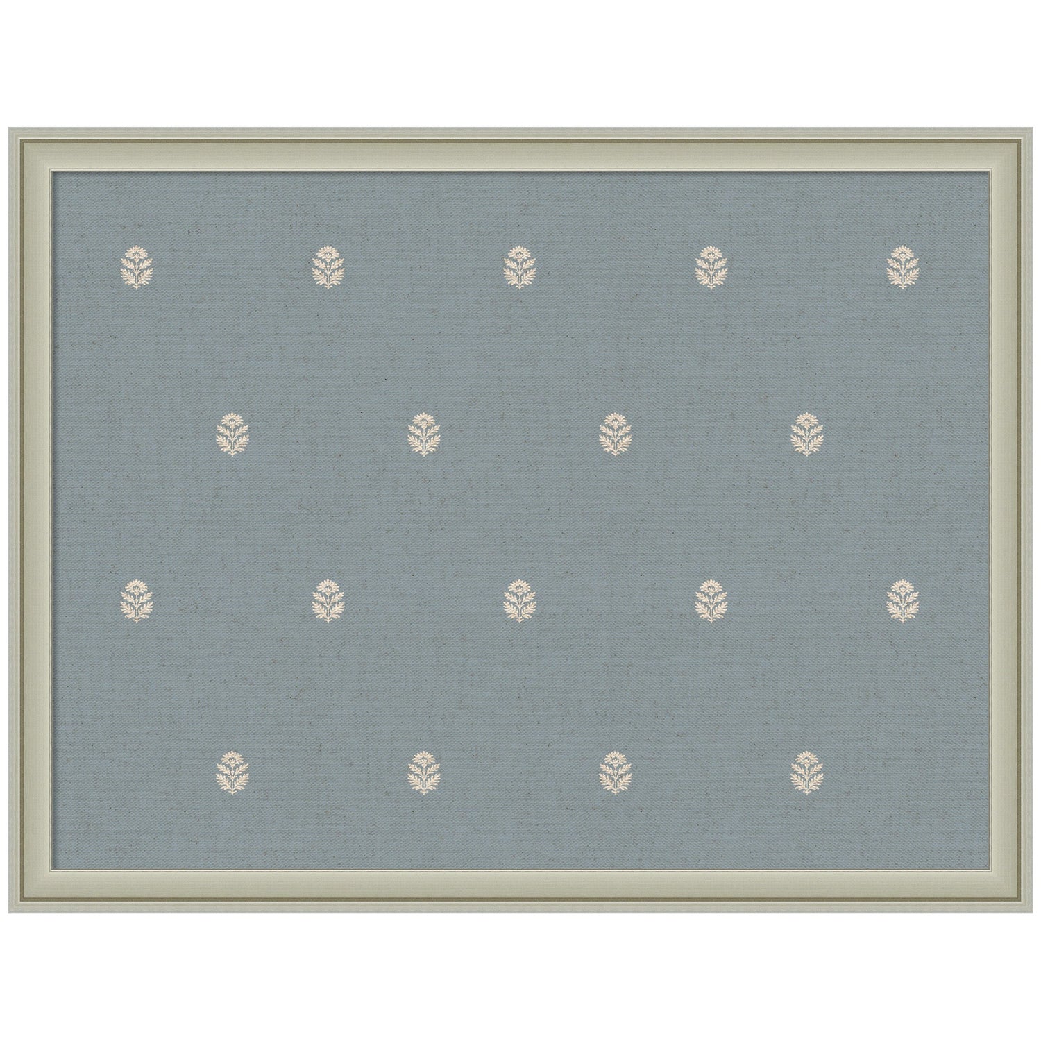 Pinboard Blue Botanical Block Print