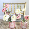 Vintage Pink Glass Tea Light Holder (Set of 4)