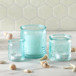 Nesting Vintage Blue Glass Tea Light Holder (Set of 3)