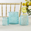 Nesting Vintage Blue Glass Tea Light Holder (Set of 3)