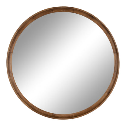 Hatherleigh Round Wood Wall Mirror