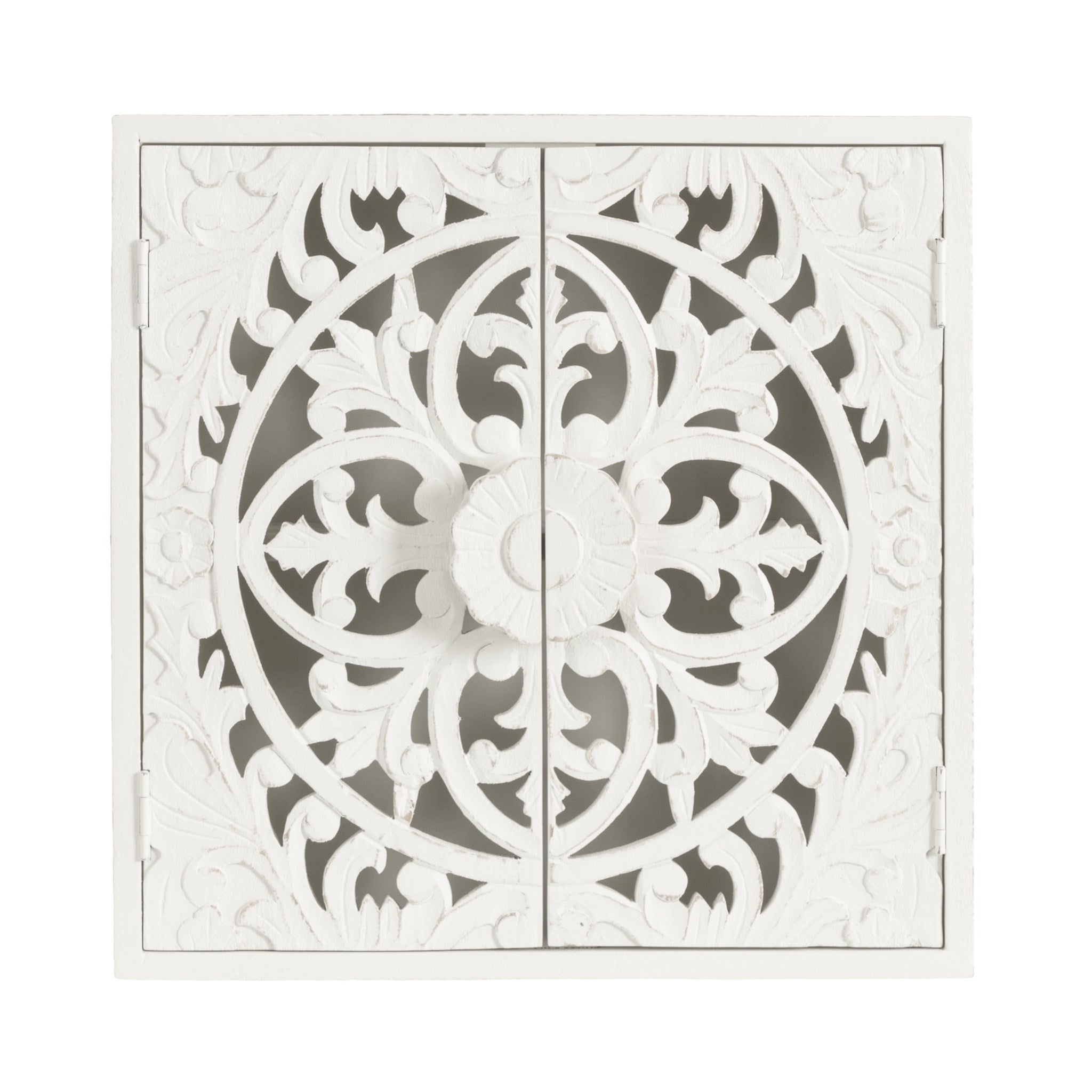 Saanvi Carved Wood Wall Cabinet