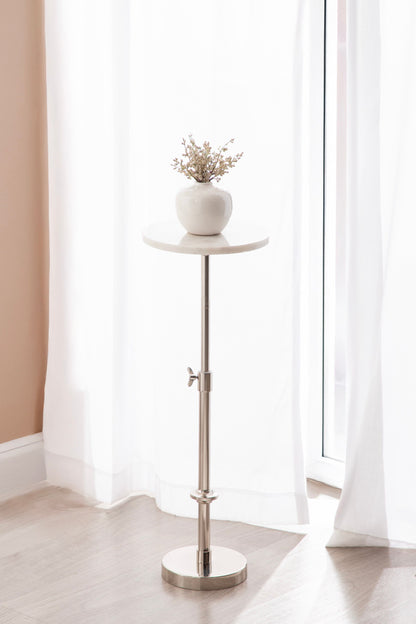 Engles Adjustable Marble Table and Plant Stand