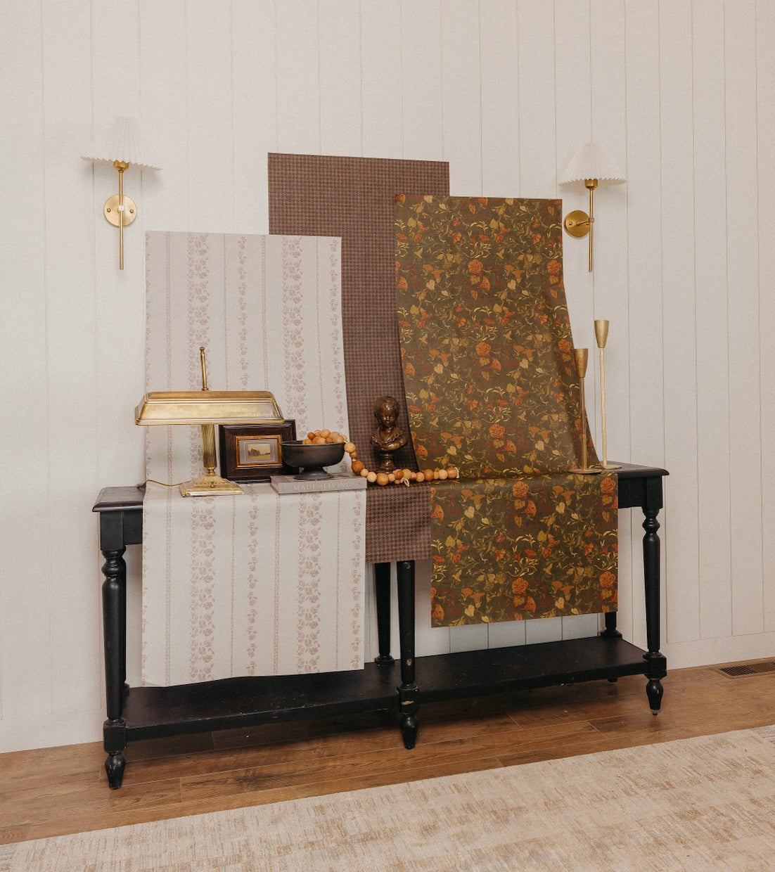 Roselle Stripe Wallpaper by Safari Natalia x Taddy Mikelaites