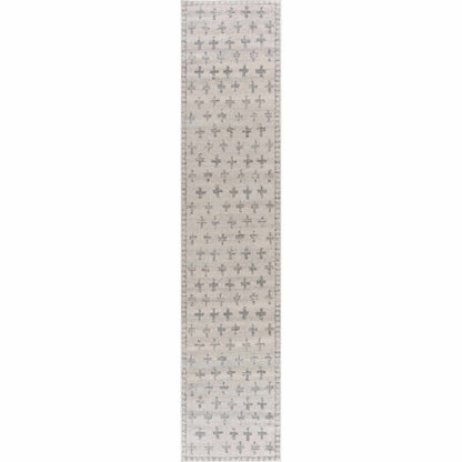 Tigris Swiss Cross Ivory&amp;Gray Area Rug