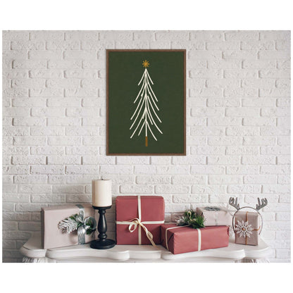Minimalist Tree by Laura Moss Framed Canvas Wall Art Print
