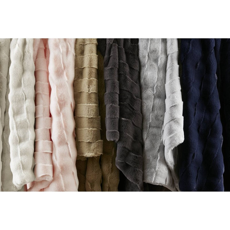 Vivienne Faux Fur Throw - Tan