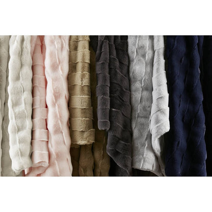Vivienne Faux Fur Throw - Grey