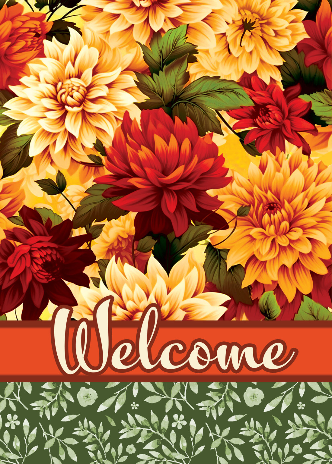 Vibrant Mums- Wind Current Flag