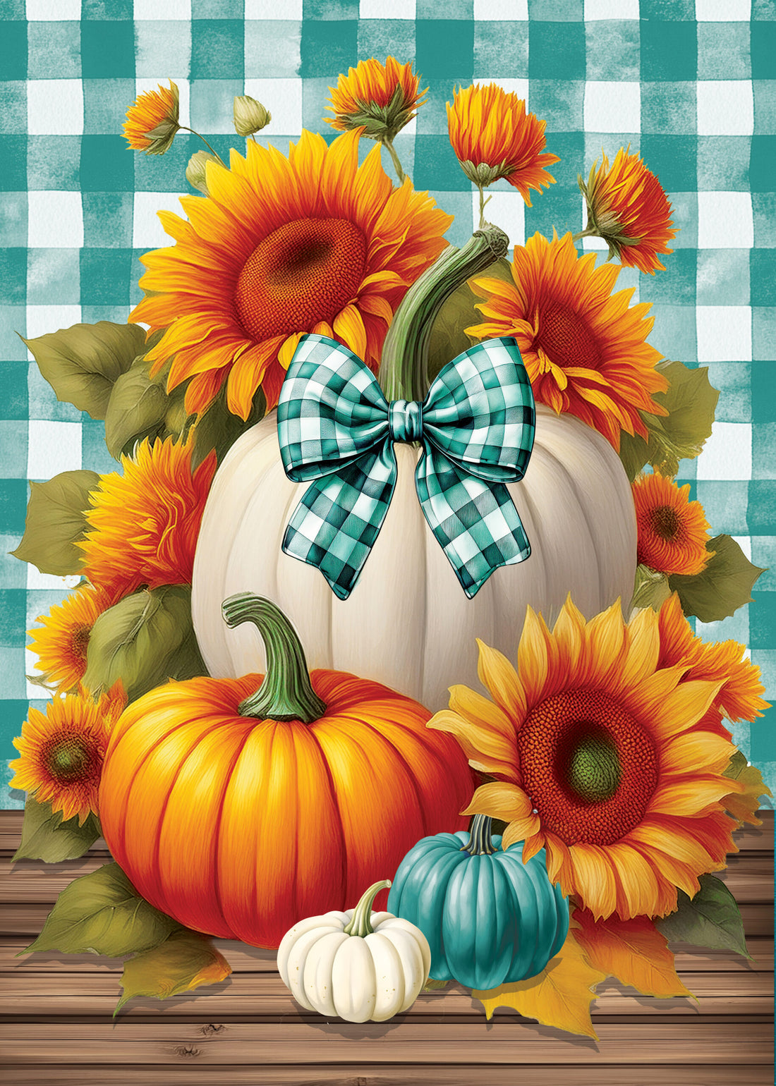 Sunflower Pumpkins- Wind Current Flag