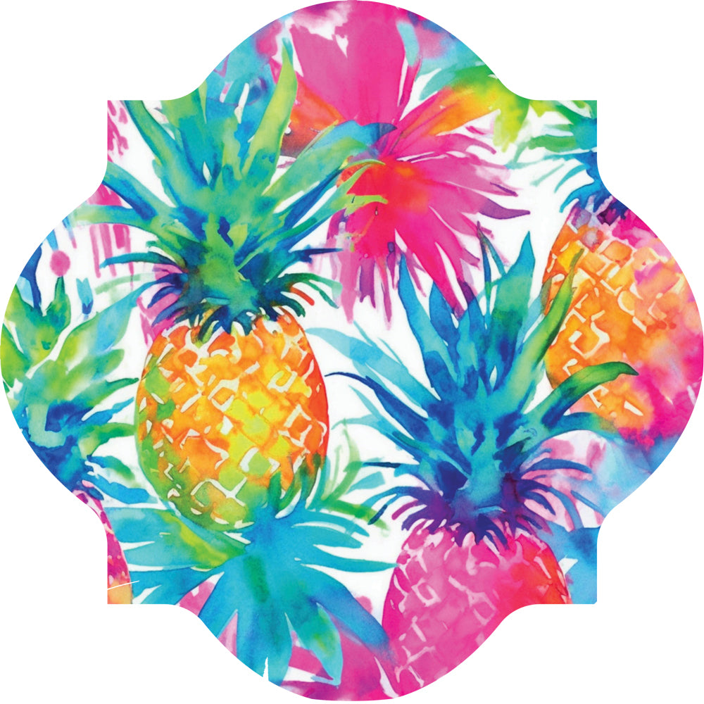Watercolor Pineapples-LG Hang Around