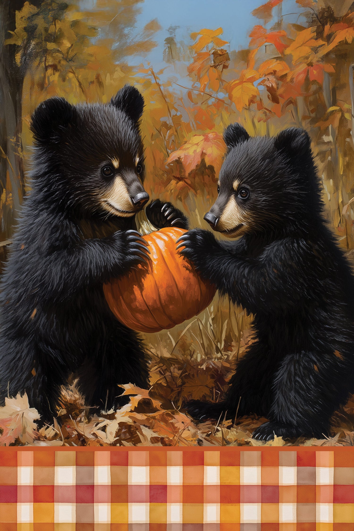 Two Bear Cubs- Wind Current Flag